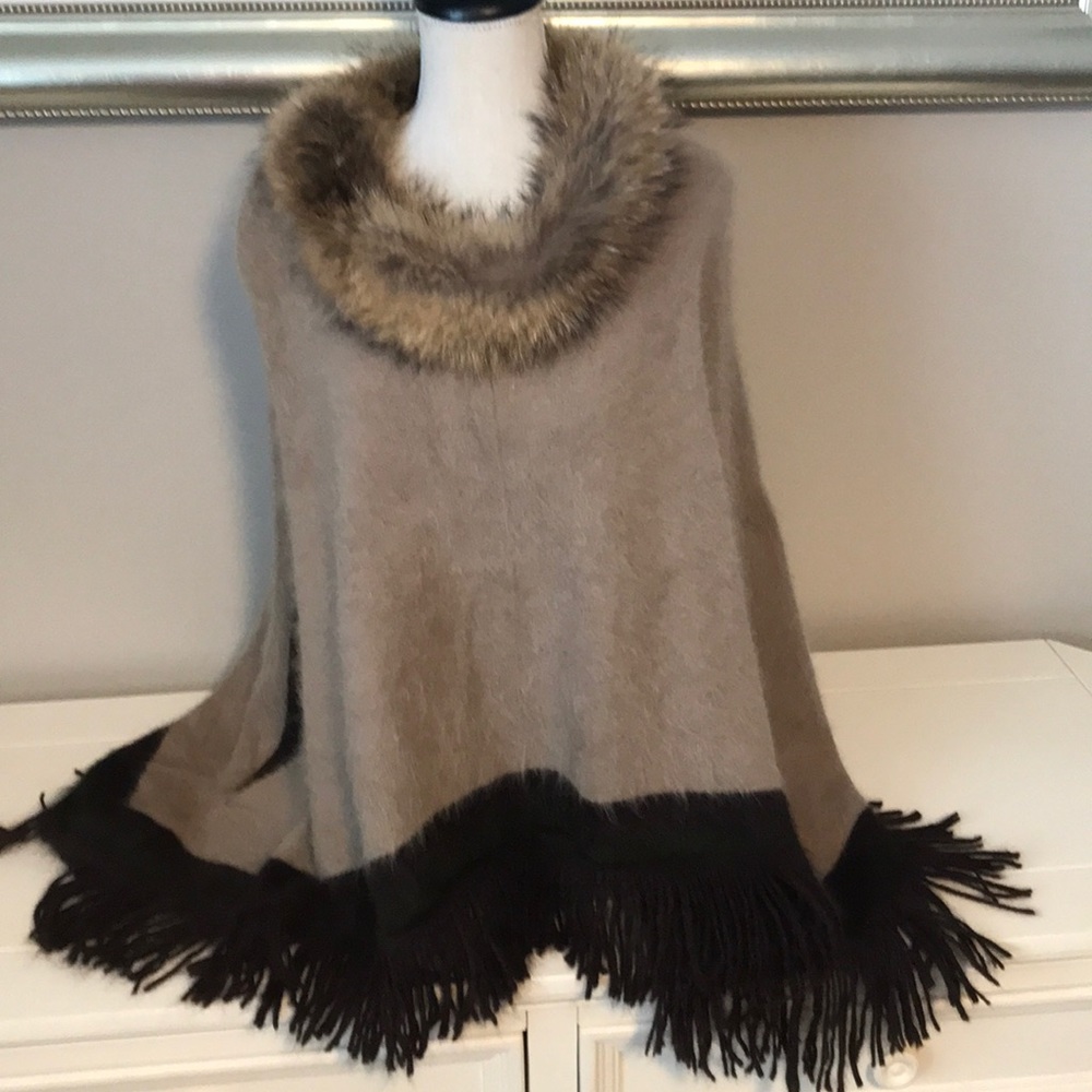 COPY - Mink & Cashmere poncho